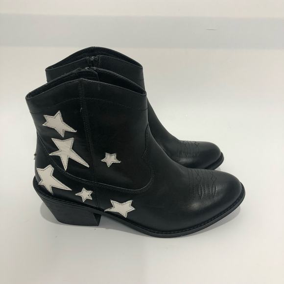 Seychelles Womens Under The Stars Cowboy Leather Ankle Boots Black Size US 7 - Picture 3 of 10